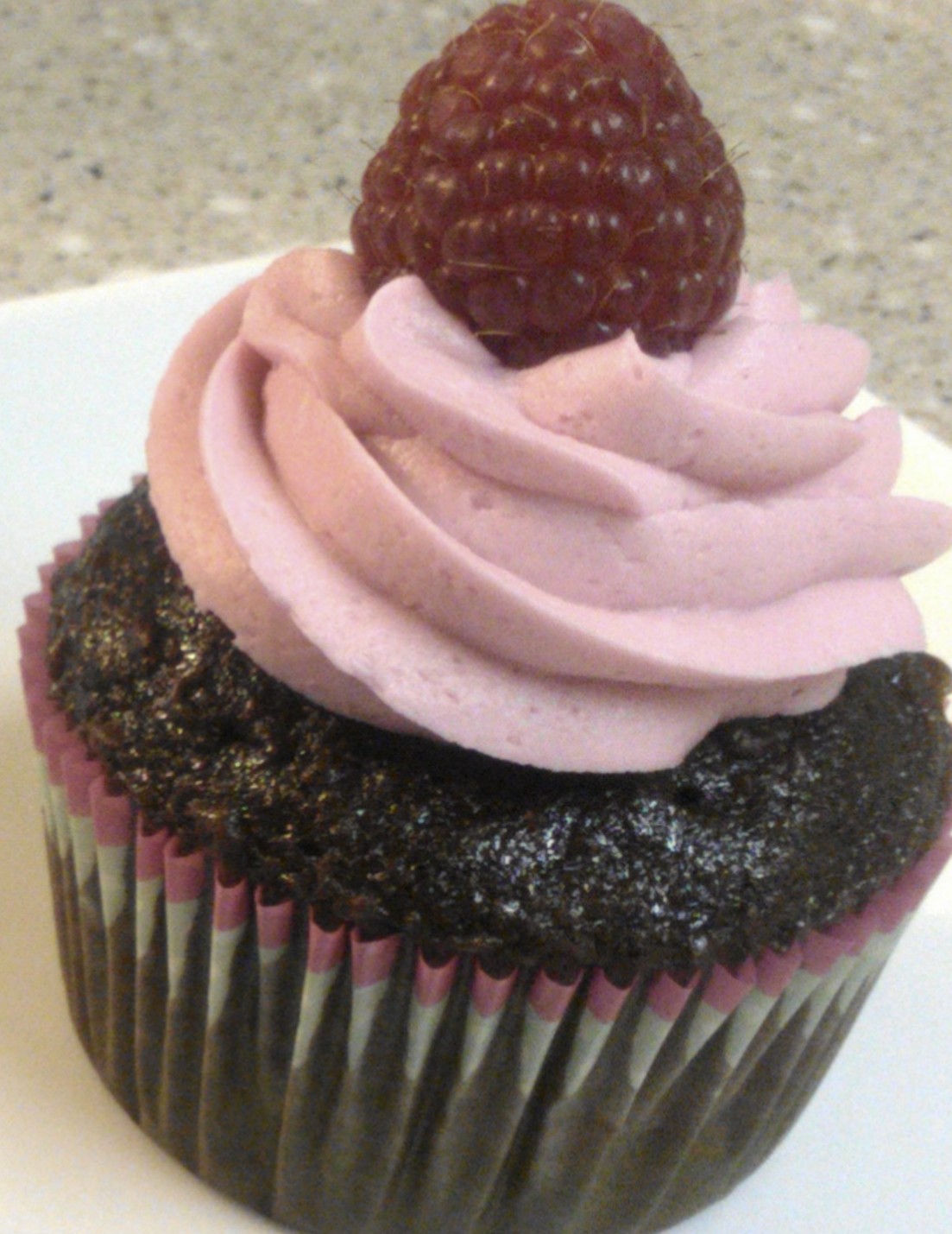 Baker Becky Chocolate Raspberry Truffle Cupcakes