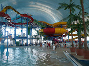 Fallsview Indoor Water park slides. Source Wikipedia (px slides fallsview water park)