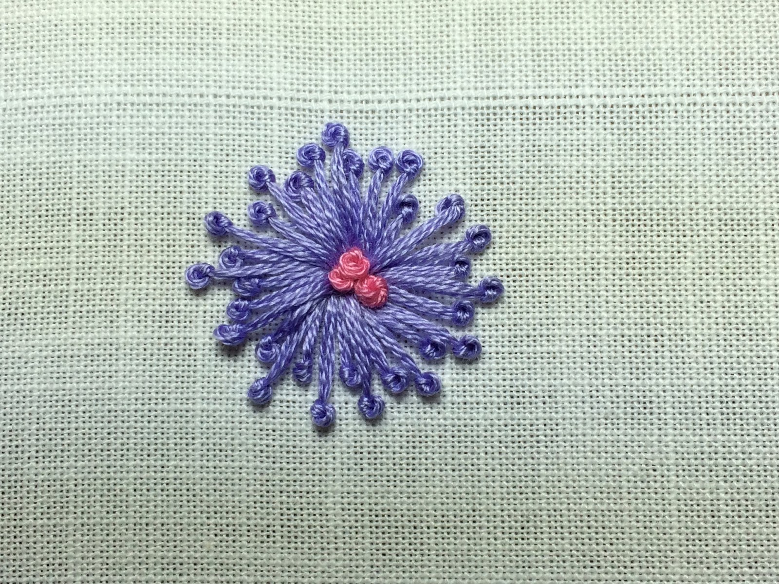 MooshieStitch Pistil Stitch Flower