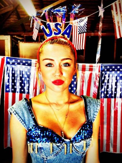 Miley Cyrus 4th of July patriotic