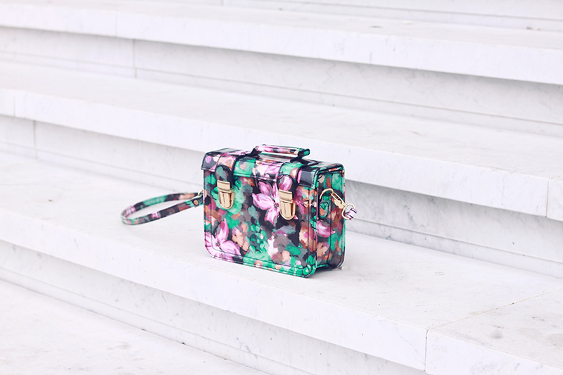 asos floral satchel