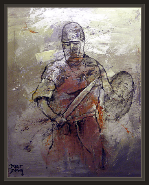 ALMOGAVERS-ARTE MILITAR-PINTURA-CATALUNYA-PINTURA MILITAR-PINTOR-ERNEST DESCALS-