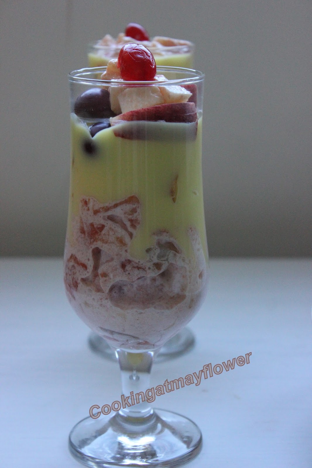 Cooking at Mayflower Milkmaid Fruit Salad