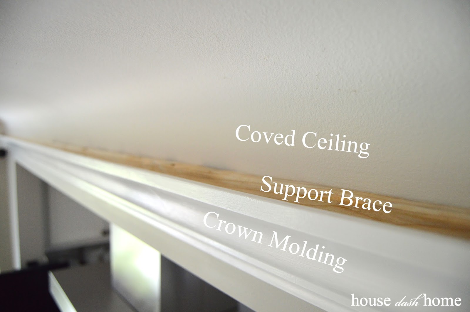 House Dash Home Adding Crown Molding To Coved Ceilings