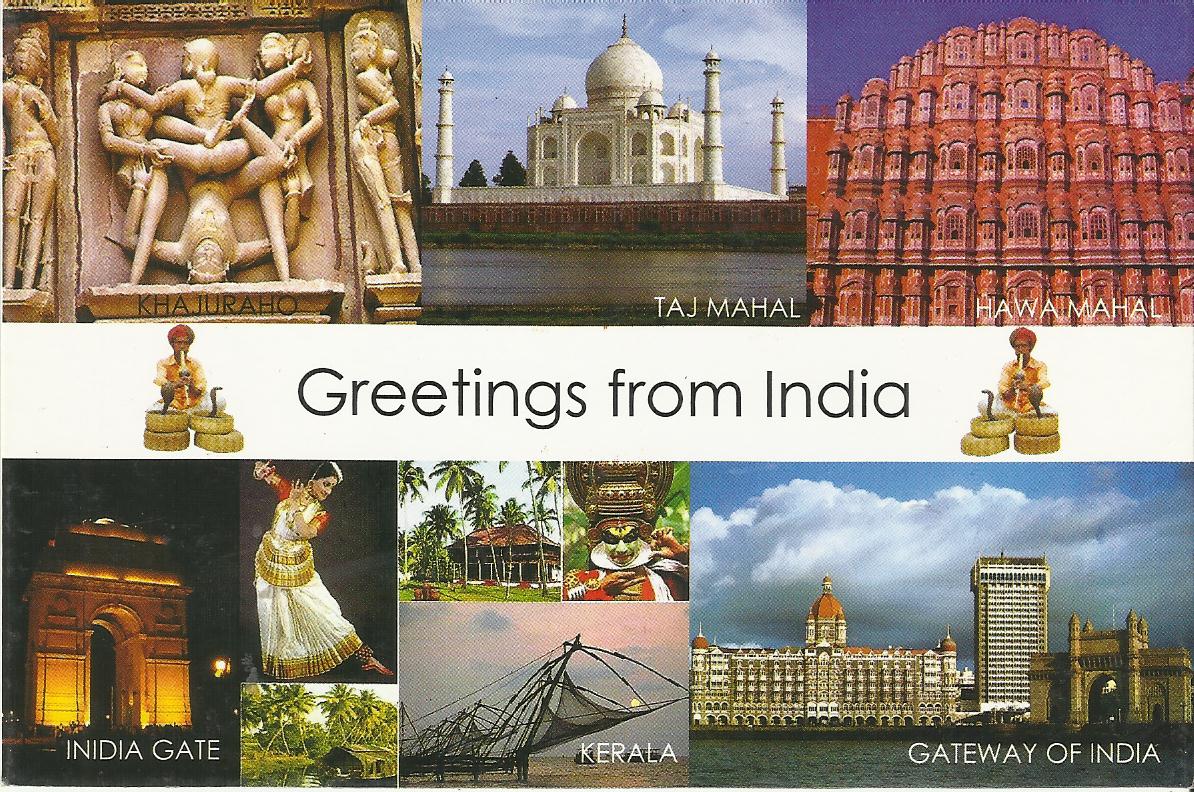 Heritage of India Greetings from India picture post cards