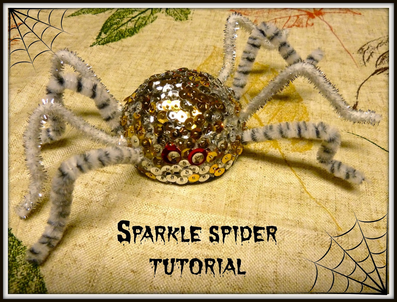 Make it easy crafts Halloween sparkle spider tutorial