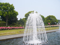 兵庫県・須磨離宮公園 王侯貴族のバラ園 噴水