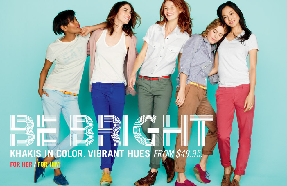GAP’s Spring/Summer 2012 “Be Bright” Campaign