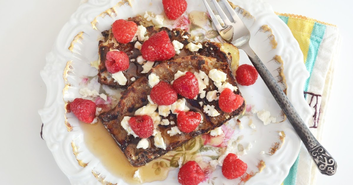 love lola goat cheese and raspberry banana bread french toast