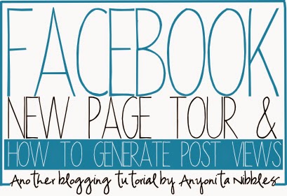Take a tour of Facebook's new page layout & learn how to get your Facebook posts viewed. A tutorial from Anyonita Nibbles