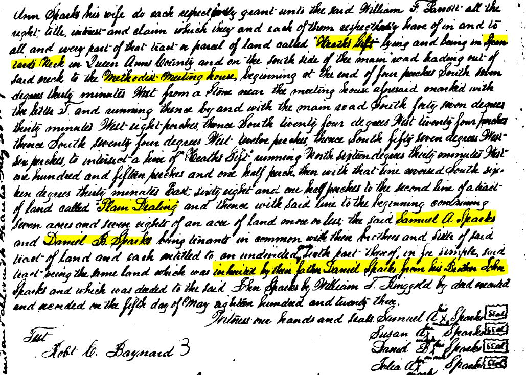 Kathryn's Quest Mappy Monday Sparks Land Records in Queen Anne's