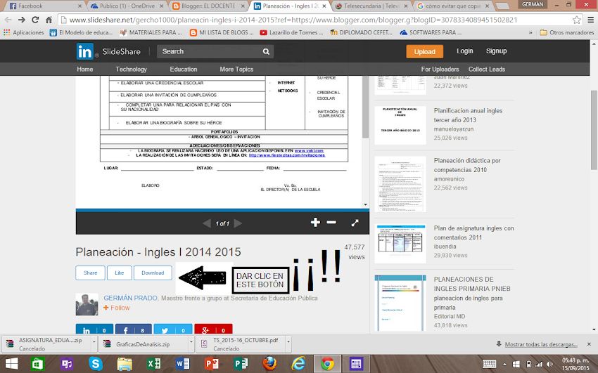 FORMATOS DE PLANEACIÓN