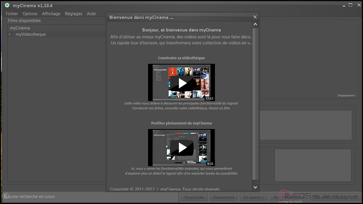 Mycinema Logiciel Gratuit De Gestion De Votre Videotheque Zinfosweb