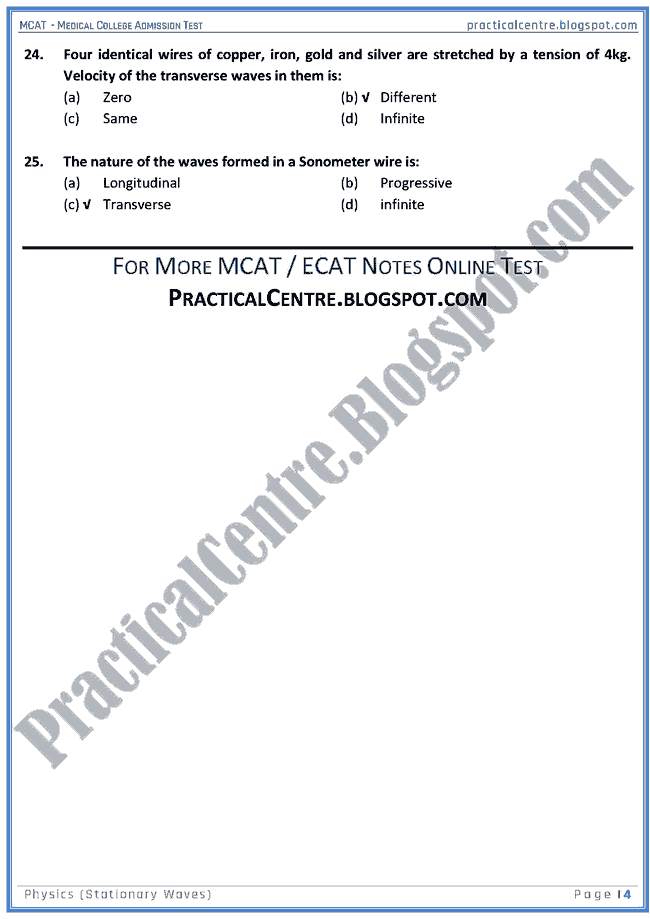 mcat-physics-stationary-waves-mcqs-for-medical-college-admission-test
