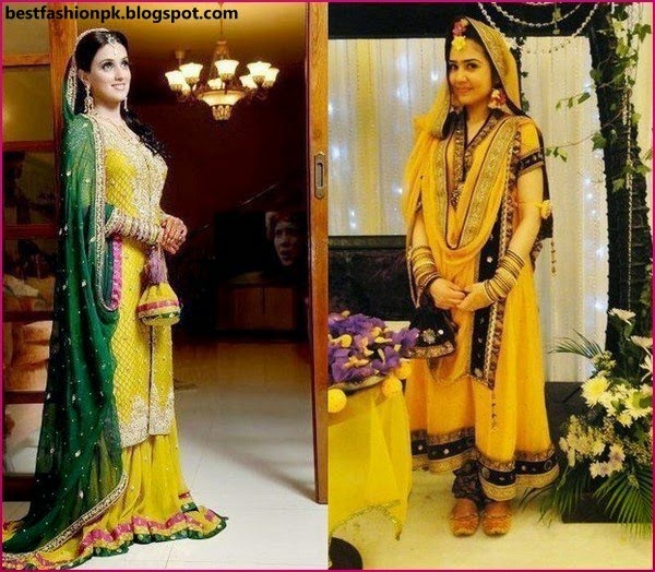 Latset Bridal Mehndi Dresses and Jewellery www.maaod.blogspot.com Latset Bridal Mehndi Dresses and Jewellery