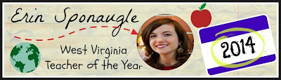 Erin Sponaugle, 2014 West Virginia Teacher of the Year  