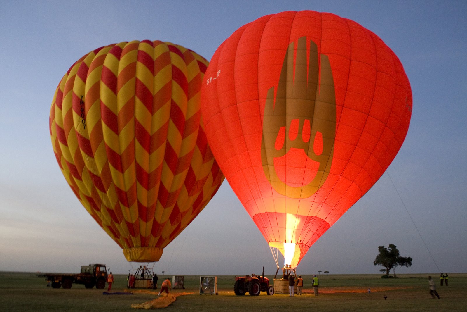 7. If you take a hot air balloon ride, you will get a glimpse of the real b...