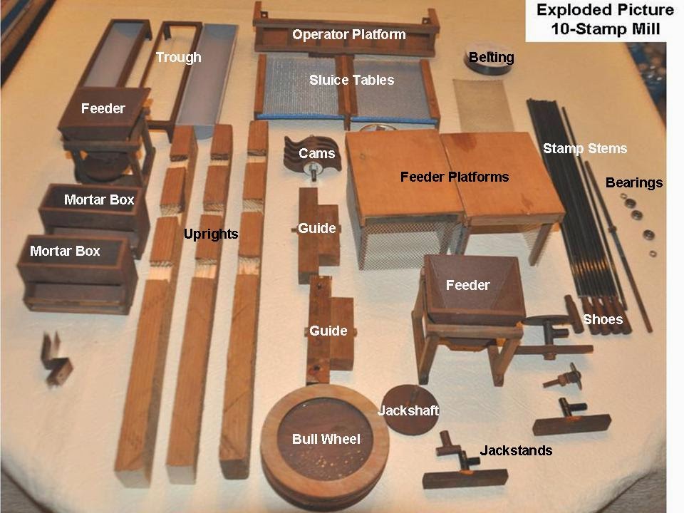 Restoring Historical Mining Equipment (38) Model Stamp Mill Expert