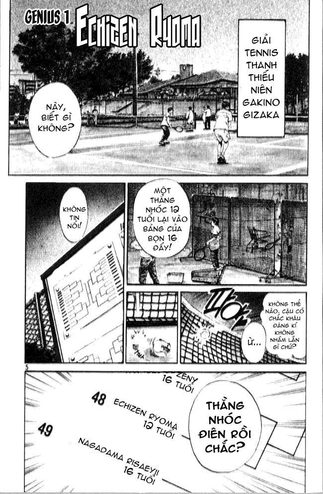 Prince of Tennis chap 1 Trang 4 Prince of Tennis chap 1 Trang 4