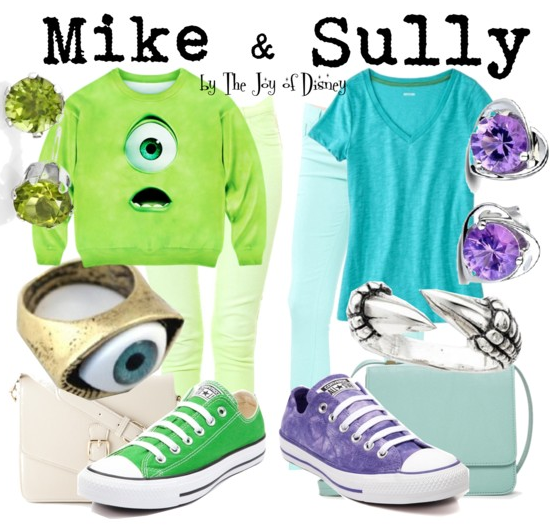 Mike & Sully Monsters Inc Outfits