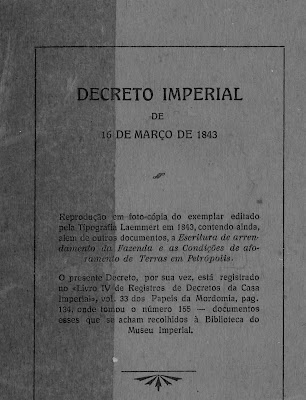 Capa do decreto-lei 155 de 1843