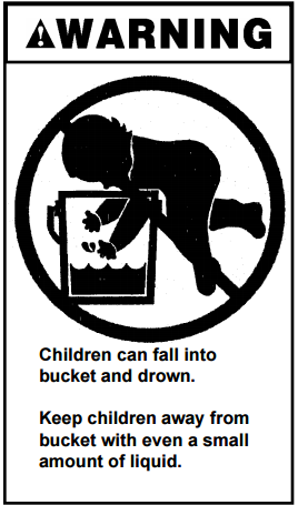 Image result for drowning graphic from the side of a 5 gallon bucket