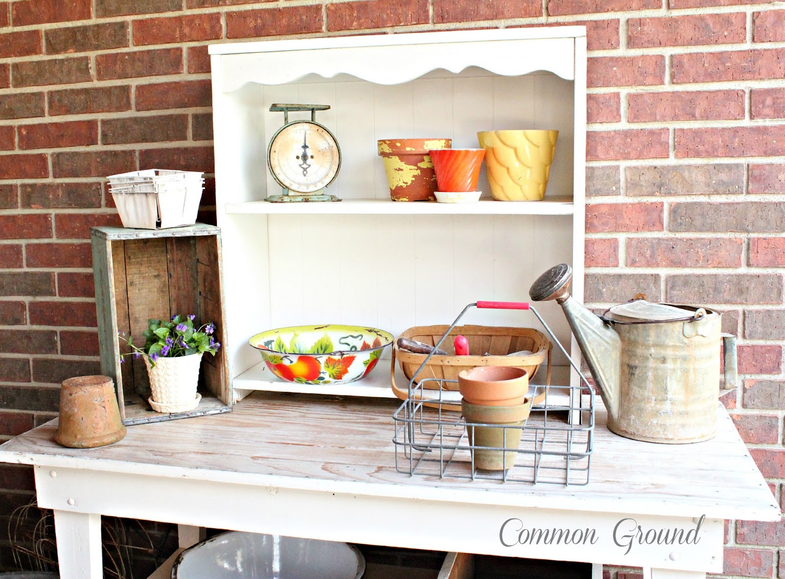 common ground Organizing the Potting Bench and other backyard business...