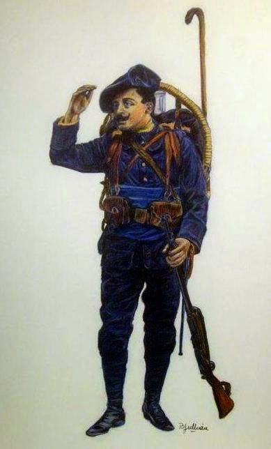 French Alpine Soldier