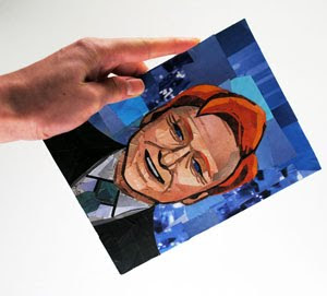 Conan O'Brien by collage artist Megan Coyle