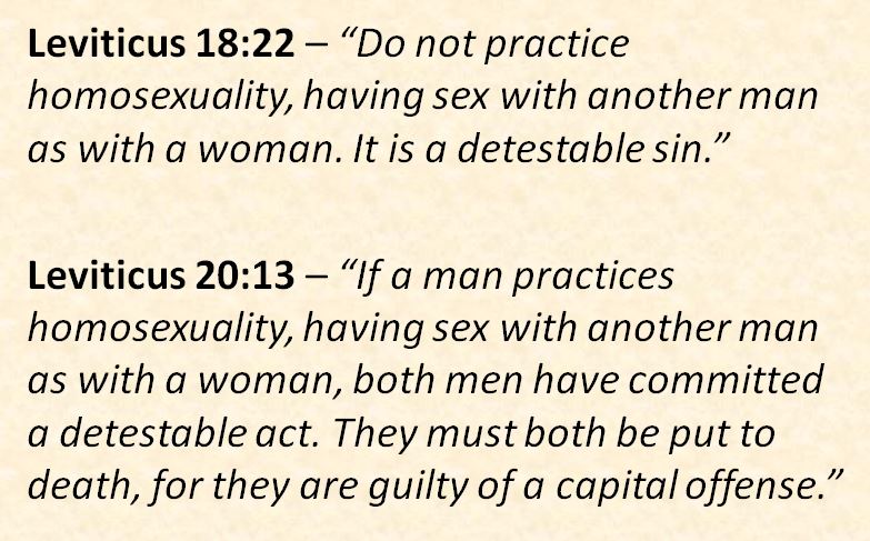 Pastor Chris' Blog: Living Christian in a Gay World, part 2 - What the Bible Says