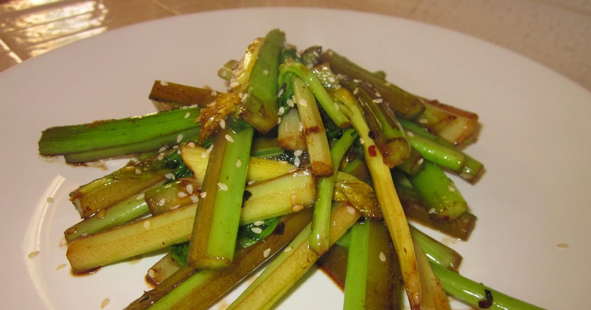 The Pounders Recipe Spicy StirFried Celery