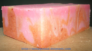Strawberry Turmeric Cold Processed Handmade Soap
