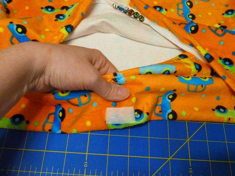 Quilt Kisses Minky Pillow Case Tutorial