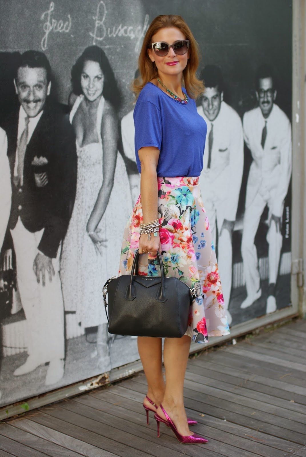 how to wear a midi skirt, Asos midi skirt, Fashion and Cookies, fashion blogger, Givenchy Antigona bag