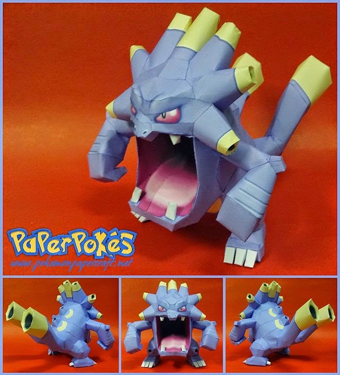 Pokemon Exploud Papercraft Papercraft Paradise PaperCrafts Paper