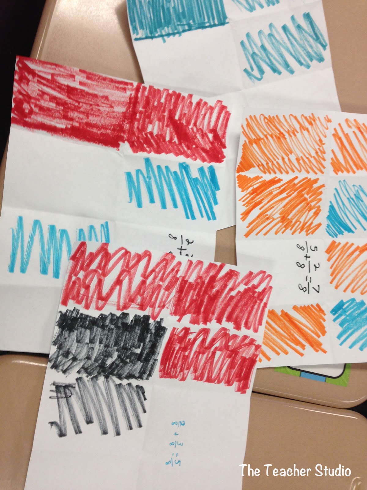 Using paper folding to introduce "adding fractions" The Teacher Studio