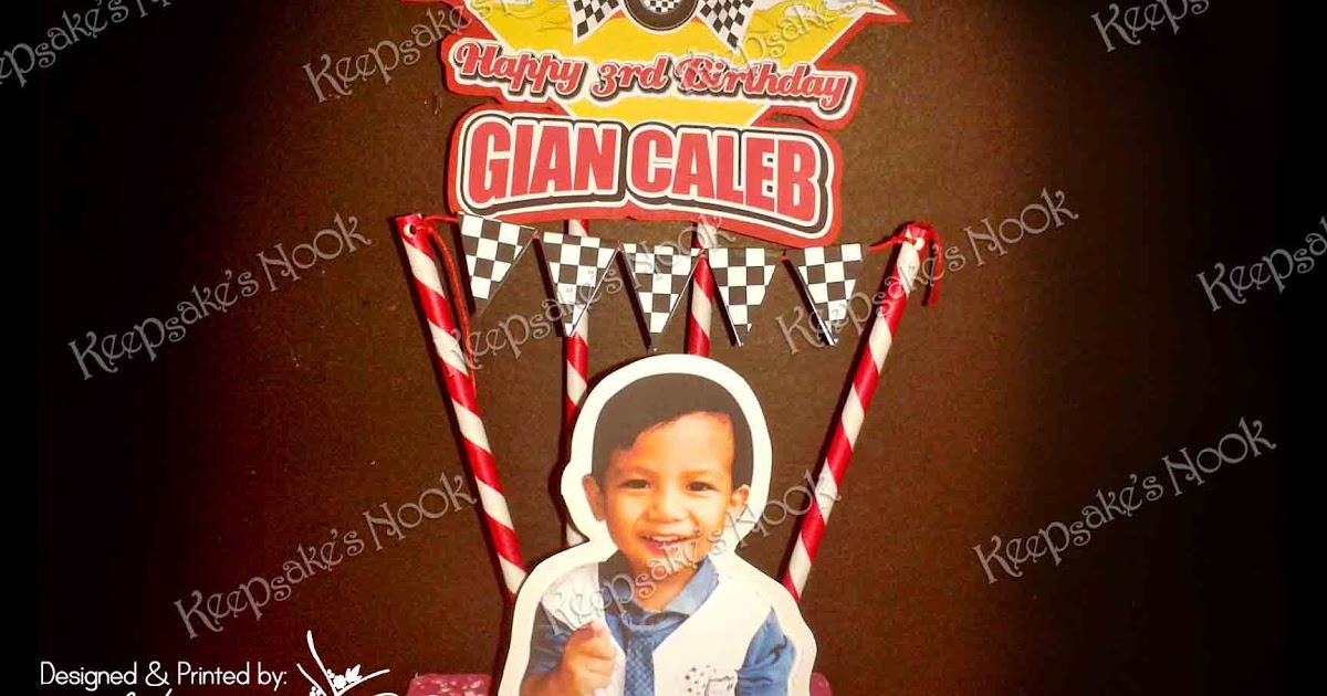 Keepsak'es Nook Cars Theme Cake Topper