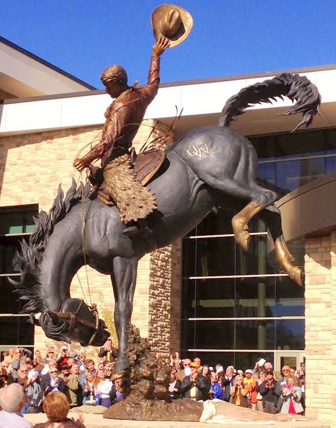 Chris Navarro Studio Blog ''WYOMING COWBOY'' bronze sculpture located