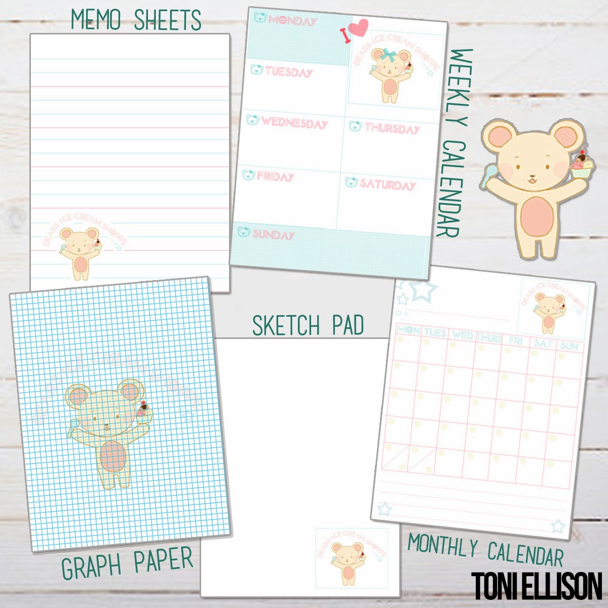 Toni Ellison Agenda Planner Stationery DIY How To Make Your Own
