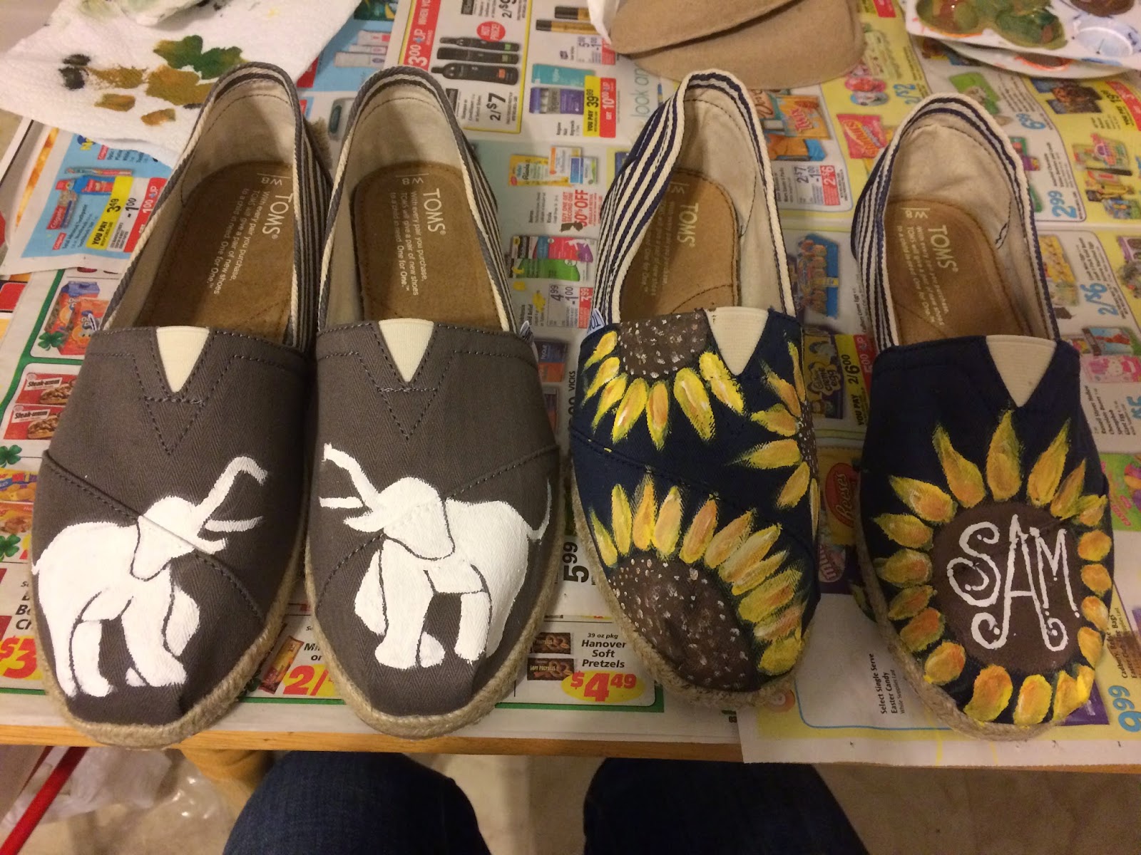toms sunflower shoes