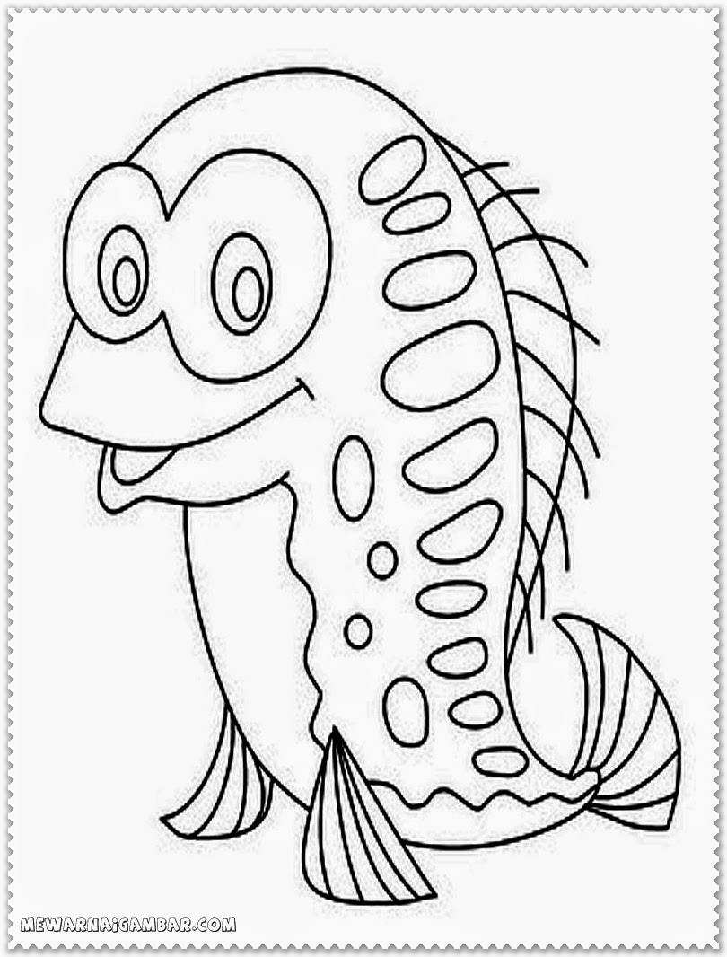 Cartoon Fish Coloring Pages - Free Printable Kids Coloring Pages