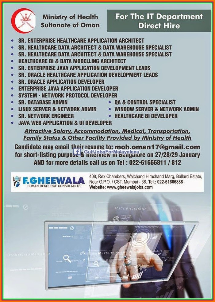 Ministry of Health Oman job vacancies Gulf Jobs for Malayalees