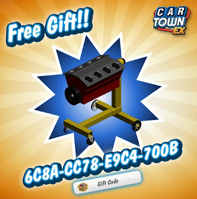 Car Town EX Free Gift Engine on Stand