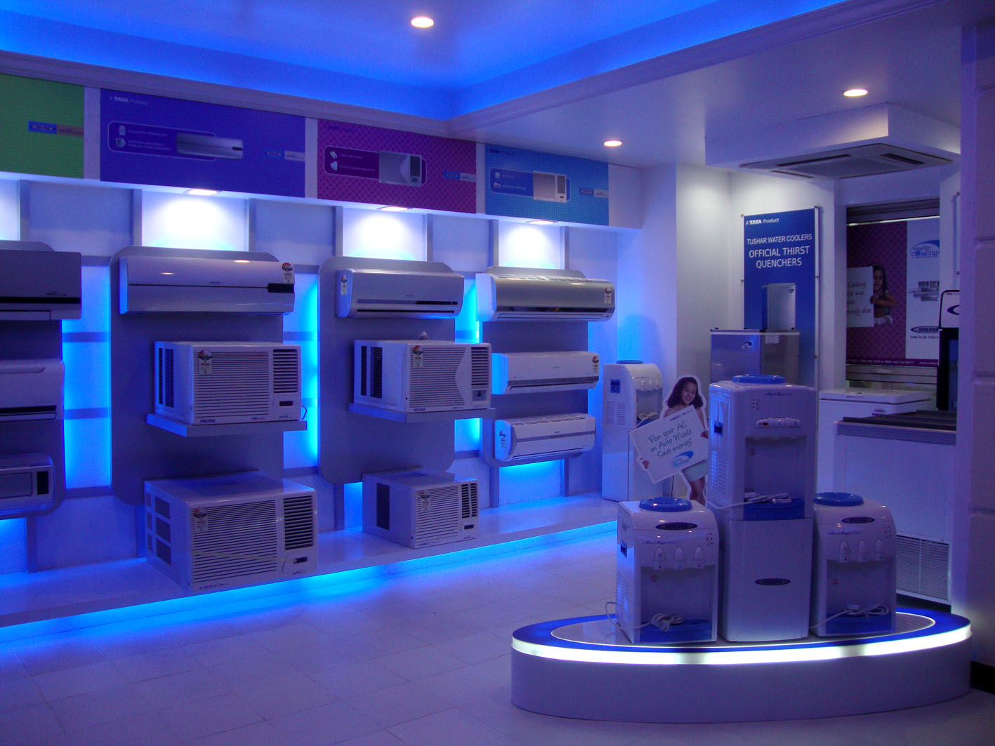 SPACE designs 'VOLTAS AC ' Showroom Display design