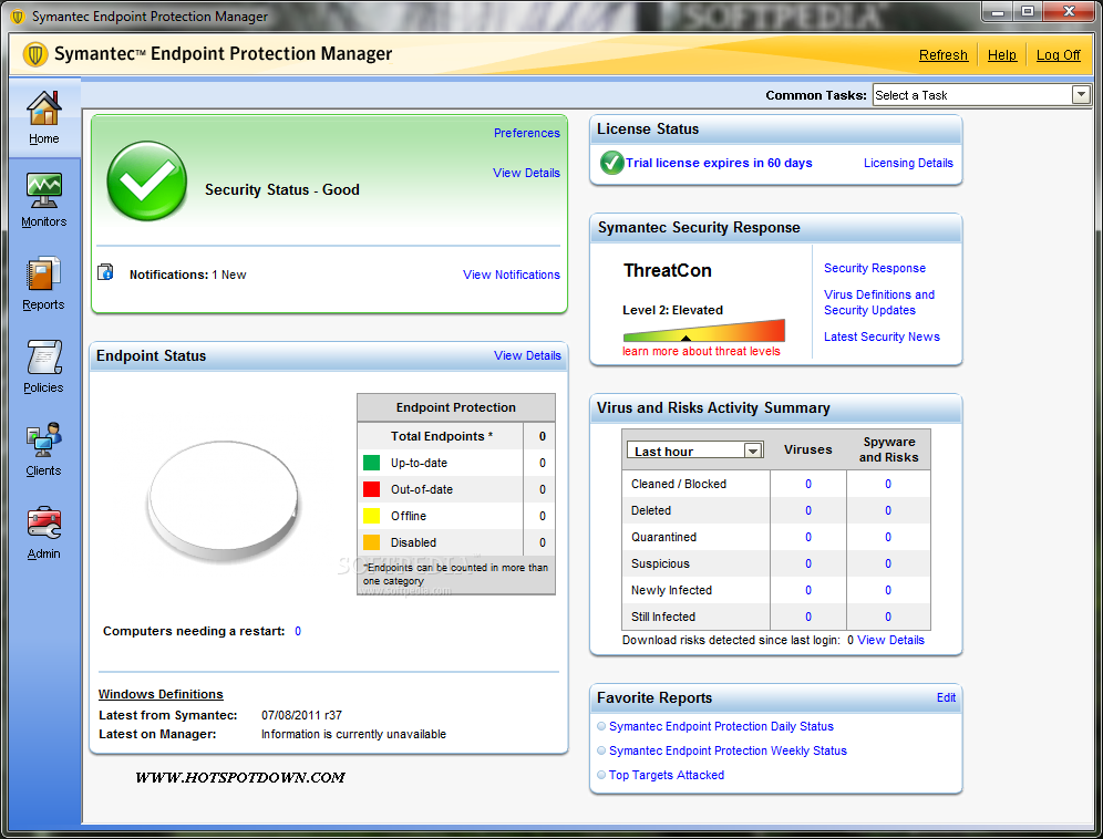 Download Symantec Endpoint Protection 11.0 Release Update 7 (Ru7)