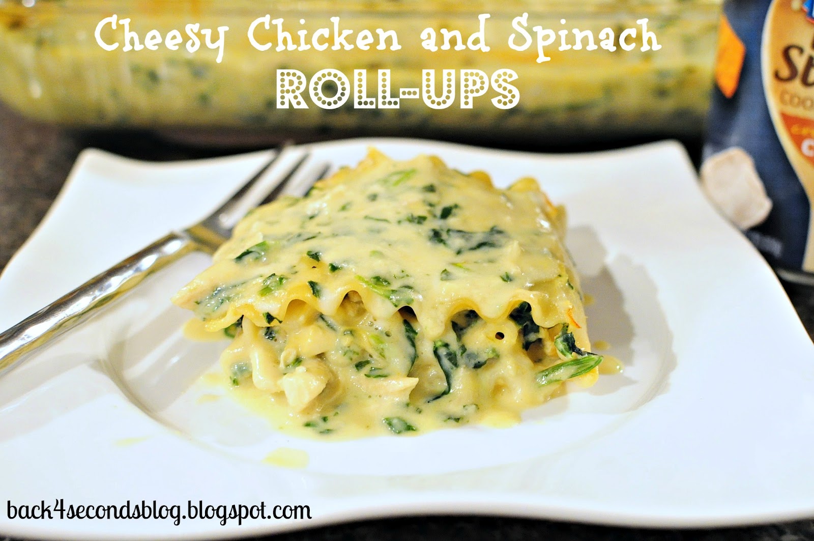 Back For Seconds Cheesy Chicken and Spinach RollUps