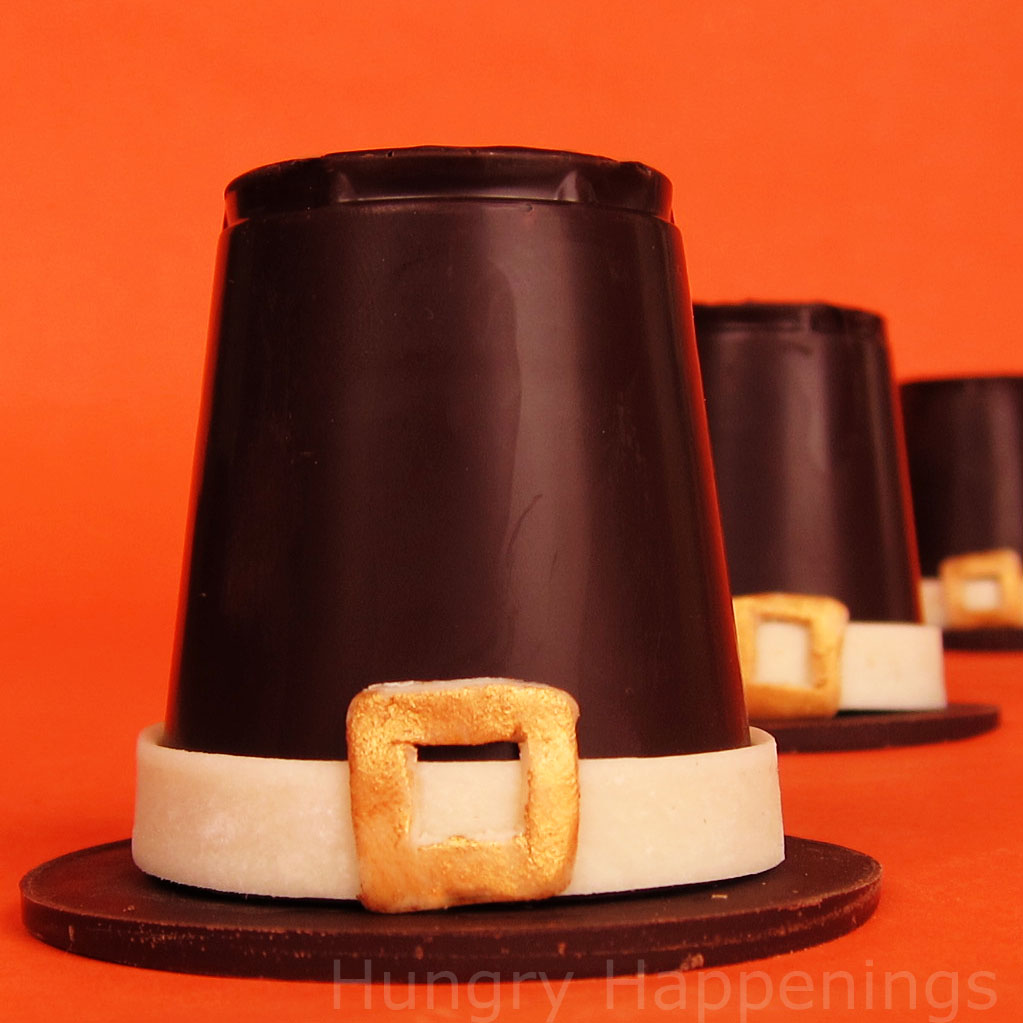 Chocolate Pilgrim Hats Festive Thanksgiving Desserts