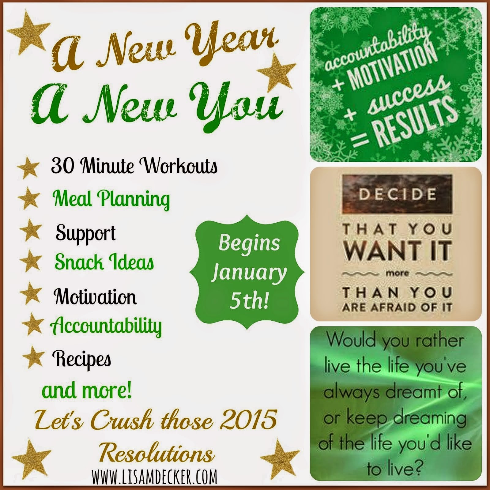 New Year New You Health and Fitness Groups, Meal Planning Support, New Year's Resolutions, Insanity Max 30, 21 Day Fix