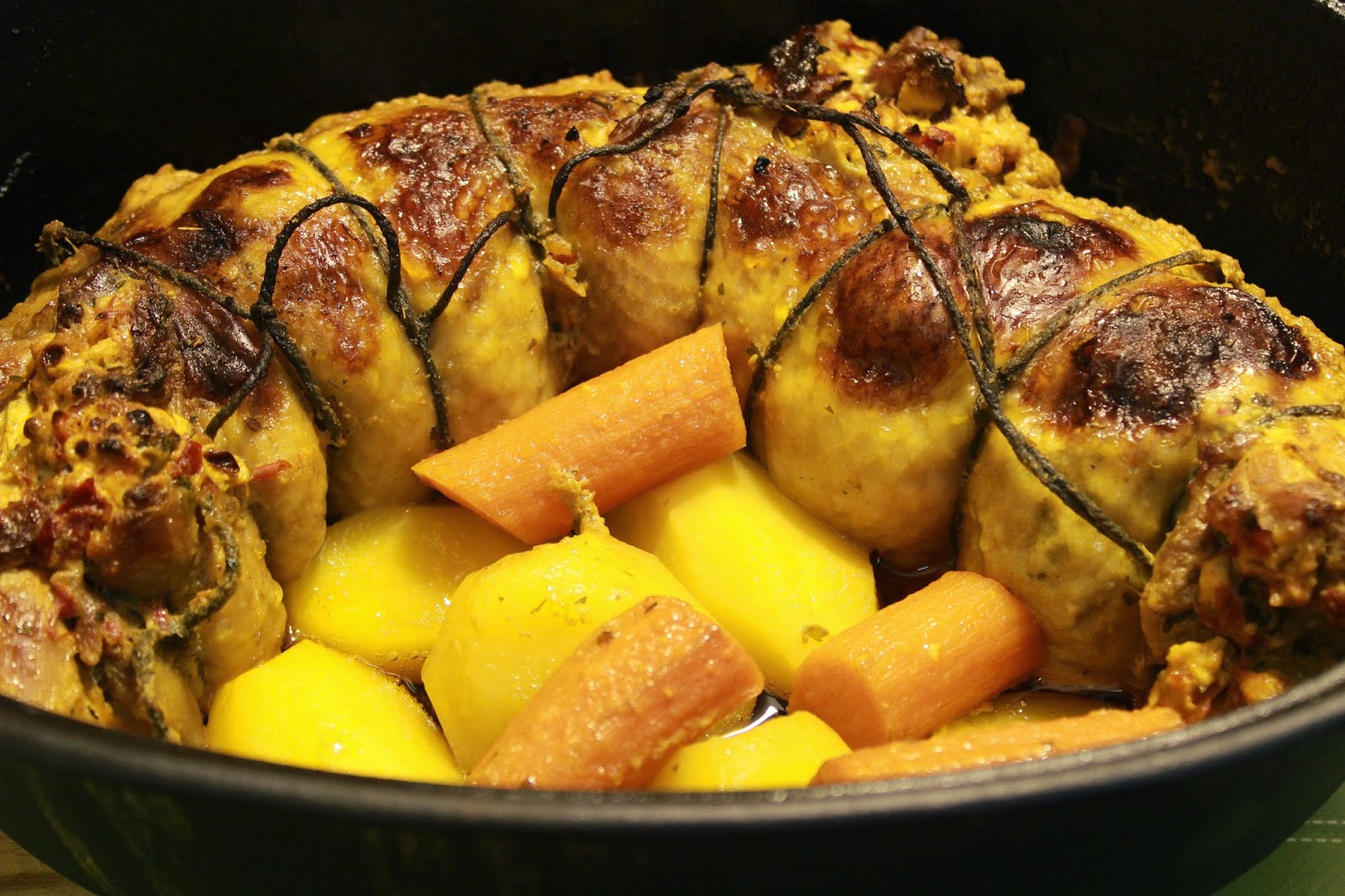 Rolovano pile recept-Rolled Chicken Recipe