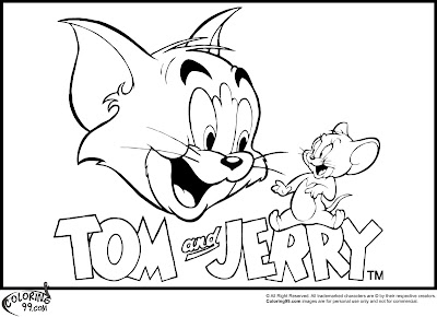 Tom and Jerry Characters Coloring Pages